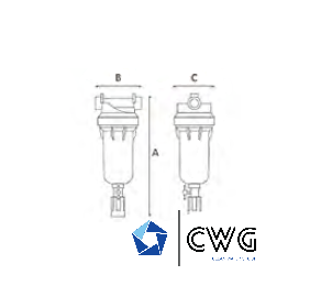 SELF CLEAN FILT PP 10" - Anschluss 1 1/4" (Durchfluss bis 8.000 lit/h) mechanischer Filter – Bild 2