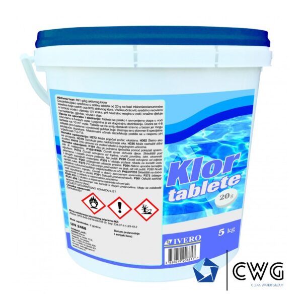 CHLORTABLETTEN 20 g - Packung 5 kg